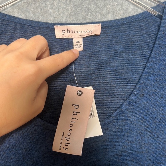 PHILOSOPHY IMPERIAL Revolve LIGHTWEIGHT CREWNECK SWEATER TOP SIZE XS NWT - Picture 2 of 5